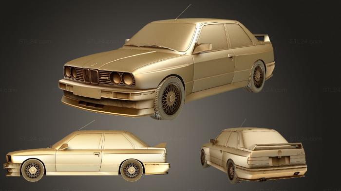 Автомобили и транспорт (Комплект BMW E30, CARS_0780) 3D модель для ЧПУ станка